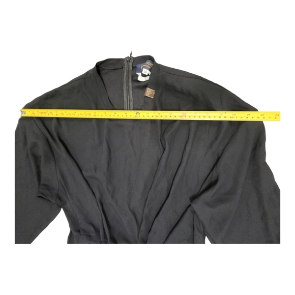 Louis Vuitton Uniforms Black Long Sleeve Sales Associate LV Midi Dress SZ 36 - Picture 4 of 14